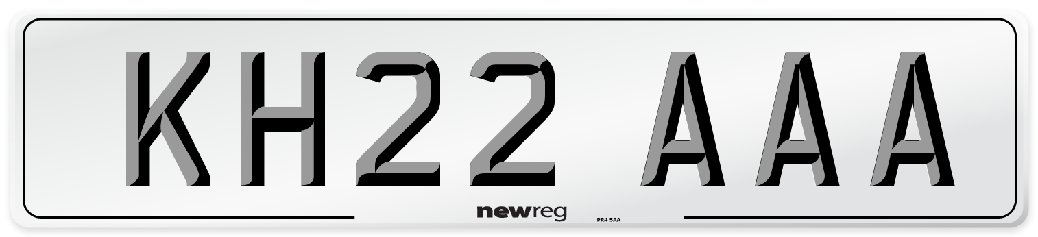 KH22 AAA Number Plate from New Reg